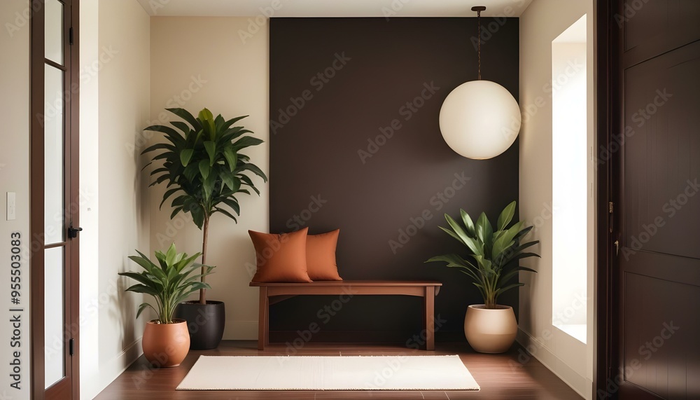 Photo interior modern design room 3d illustration Photo interior modern design room 3d illustration