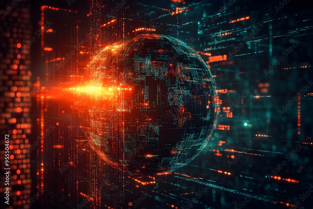 Cyber War Attack on World Globe,Global Computing Security,Protection from Hacking Cyber War Attack on World Globe,Global Computing Security,Protection from Hacking