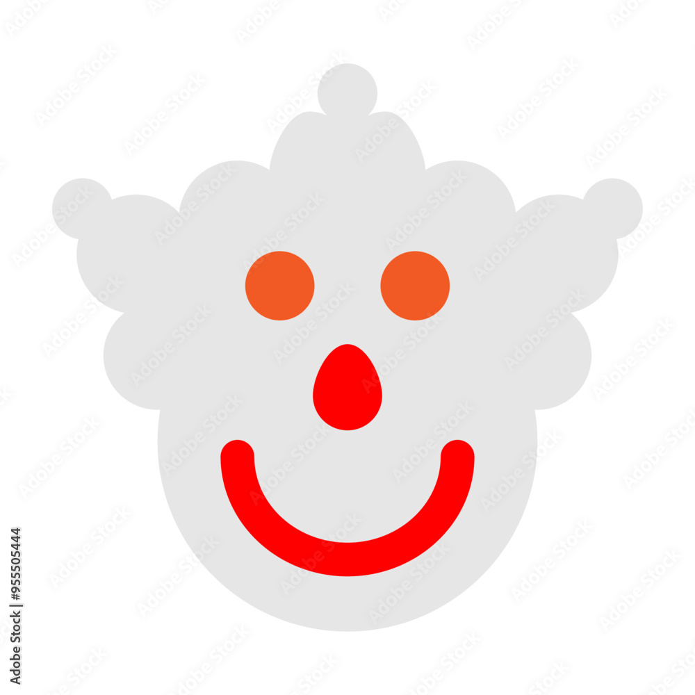 Clown Vector Flat Icon Design Clown Vector Flat Icon Design