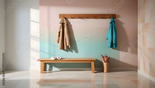 Photo interior modern design room 3d illustration