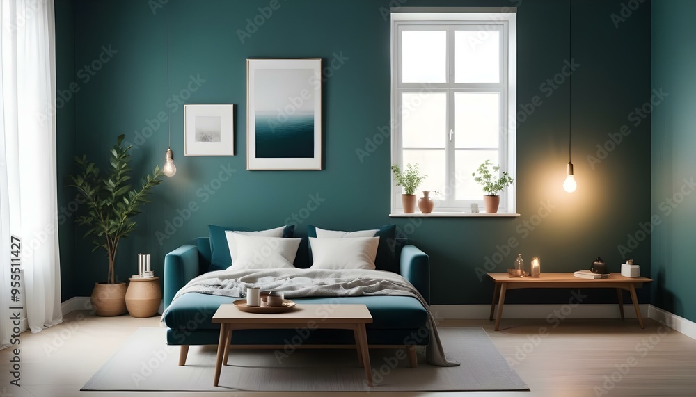 Photo interior modern design room 3d illustration Photo interior modern design room 3d illustration