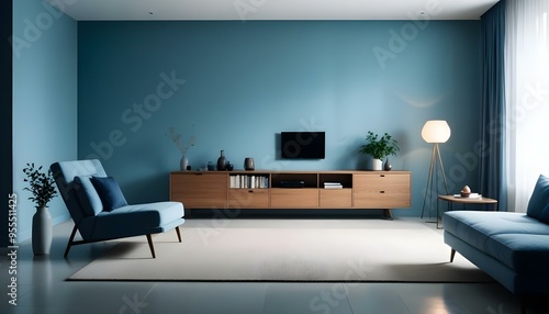 Photo interior modern design room 3d illustration