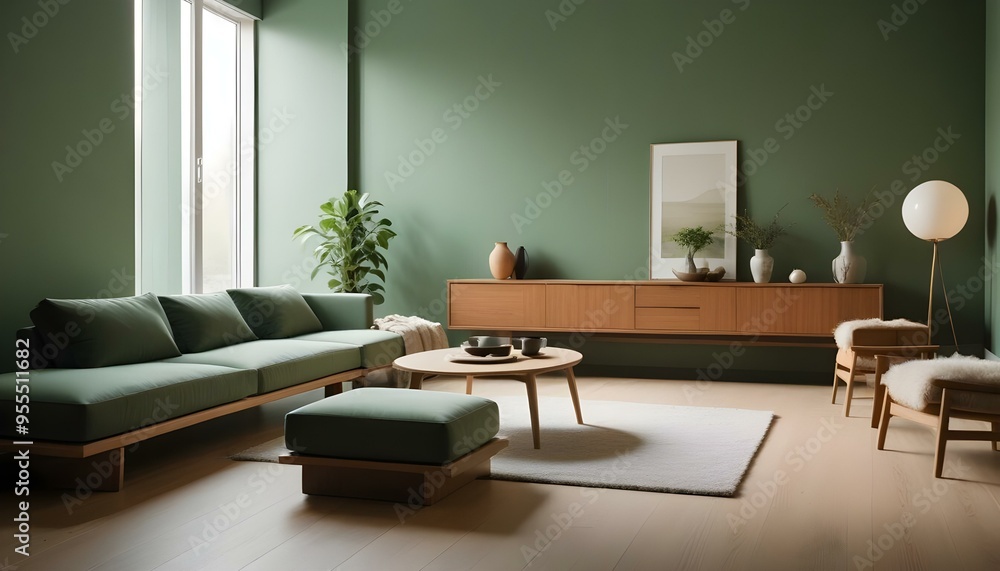 Photo interior modern design room 3d illustration Photo interior modern design room 3d illustration