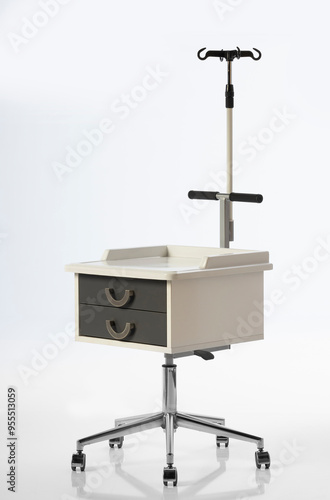 Functional Hospital and patient bed and medical supplies