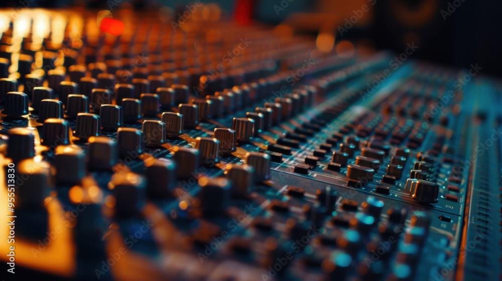 Obraz premium sound mixer board