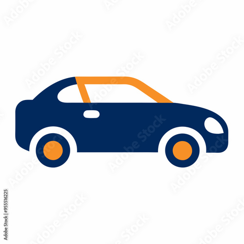 Car Paint Job Icon Vector Art on White Background