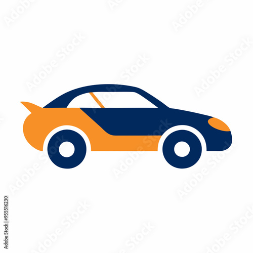 Car Paint Job Icon Vector Art on White Background