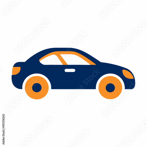 Car Paint Job Icon Vector Art on White Background