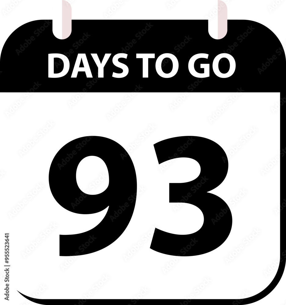 Countdown days left banner. Count time sale. Days to go. Countdown scoreboard timer. Vector illustration. Countdown days left banner. Count time sale. Days to go. Countdown scoreboard timer. Vector illustration.