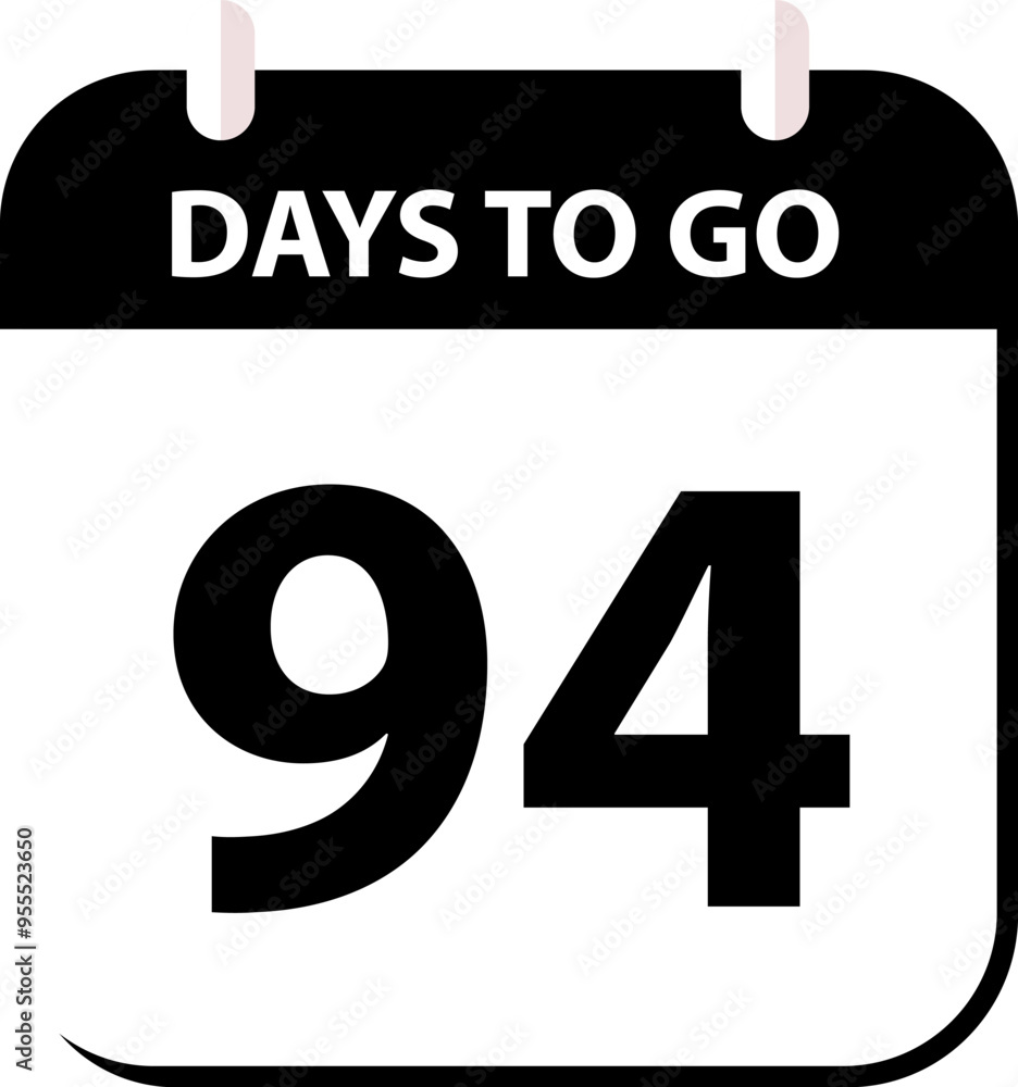 Countdown days left banner. Count time sale. Days to go. Countdown scoreboard timer. Vector illustration.