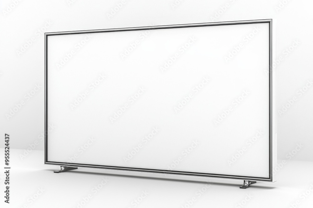 TV screen mockup on isolated background created with Generative AI TV screen mockup on isolated background created with Generative AI