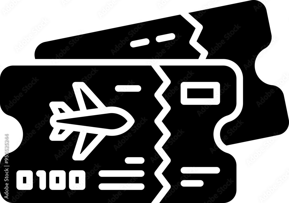 Flight ticket icon Flight ticket icon