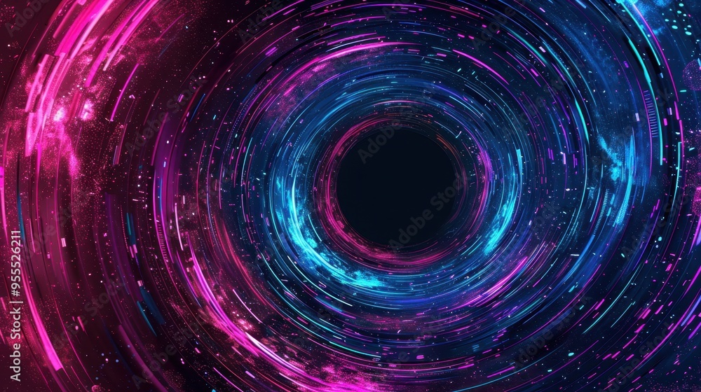 Abstract artwork showcases a circle background. The motion and circular design are evident. Abstract artwork showcases a circle background. The motion and circular design are evident.