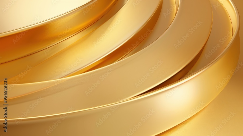 Fototapeta premium Abstract digital wallpaper presents a circle background. Geometric shapes and round patterns fill it.