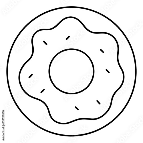 Donut Icon Vector Art