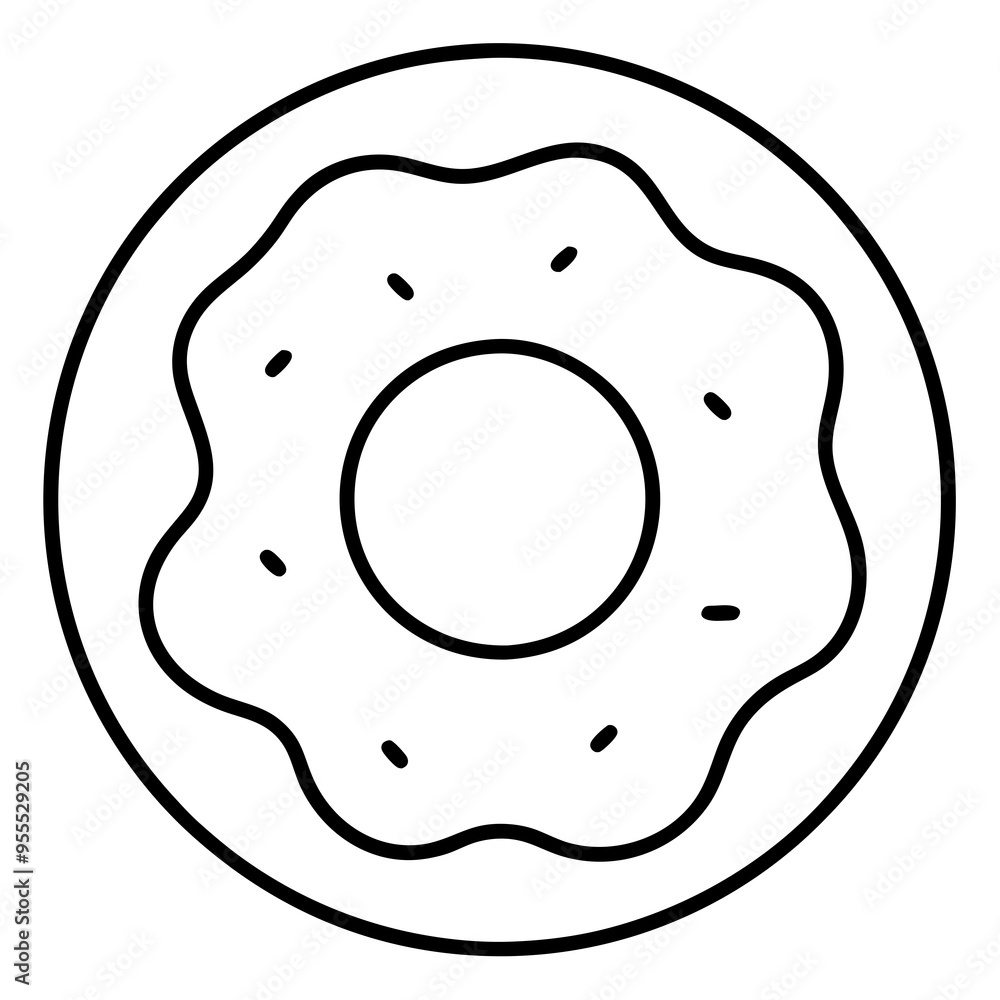 Donut Icon Vector Art Donut Icon Vector Art