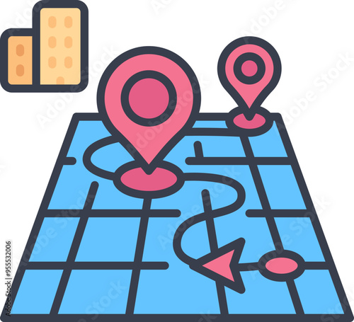 Destination gps icon