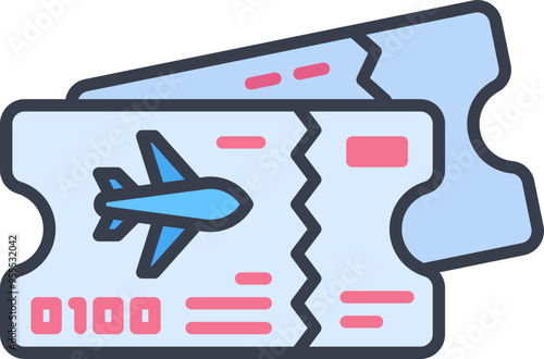 Flight ticket icon