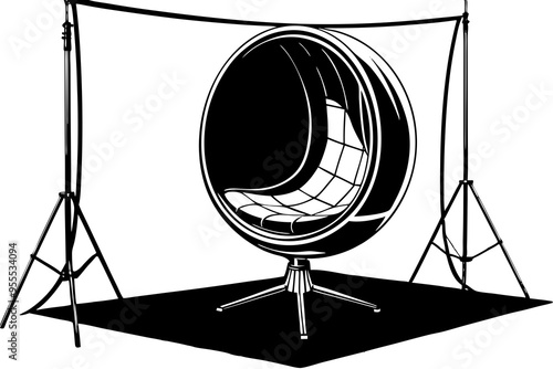 hand drawn illustration of a chair