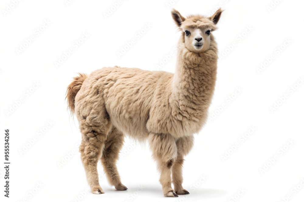 Alpaca isolated on a pure white background
Alpaca isolated on a pure white background