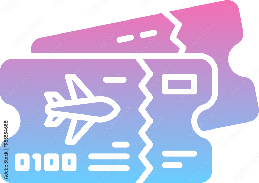 Flight ticket icon Flight ticket icon