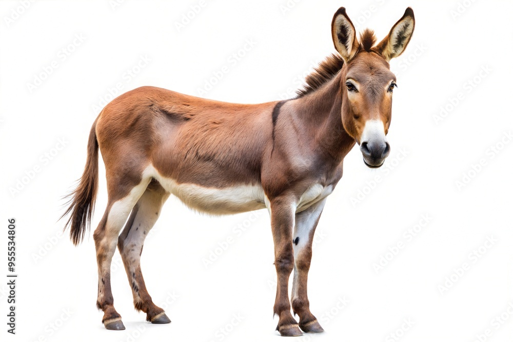 Mule isolated on a pure white background
Mule isolated on a pure white background