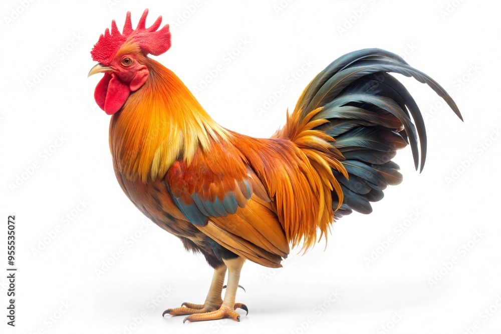 rooster isolated on a pure white backgound
rooster isolated on a pure white backgound