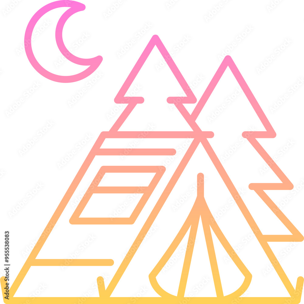 Tent camping icon Tent camping icon