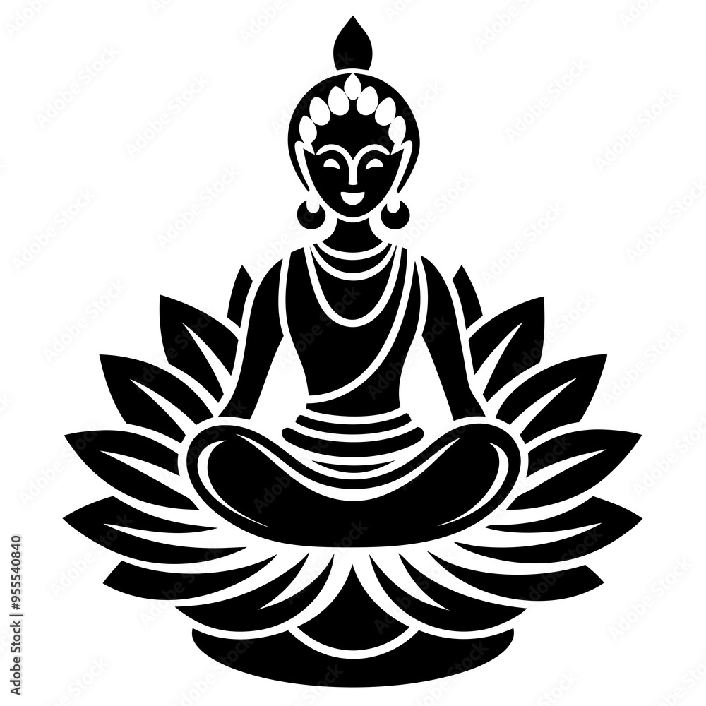 Fototapeta premium Dhantera silhouette line art vector white background