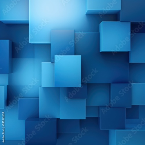 Blue minimalistic geometric abstract background with seamless dynamic square suit for corporate, business, wedding art display products blank 