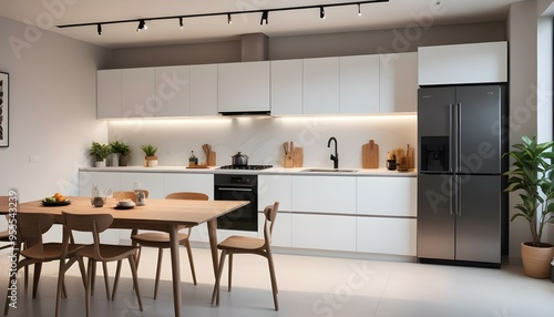 Photo interior modern design room 3d illustration