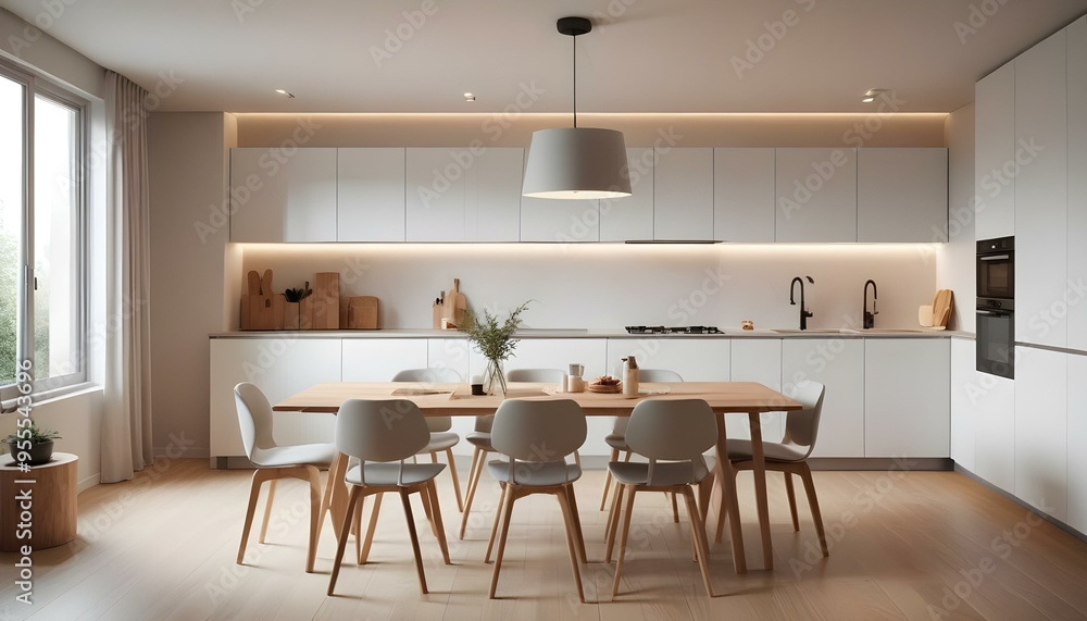 Fototapeta premium Photo interior modern design room 3d illustration