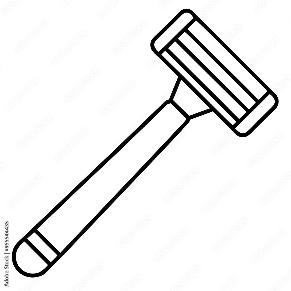 Shaving Icon - Vector Art Illustration Shaving Icon - Vector Art Illustration