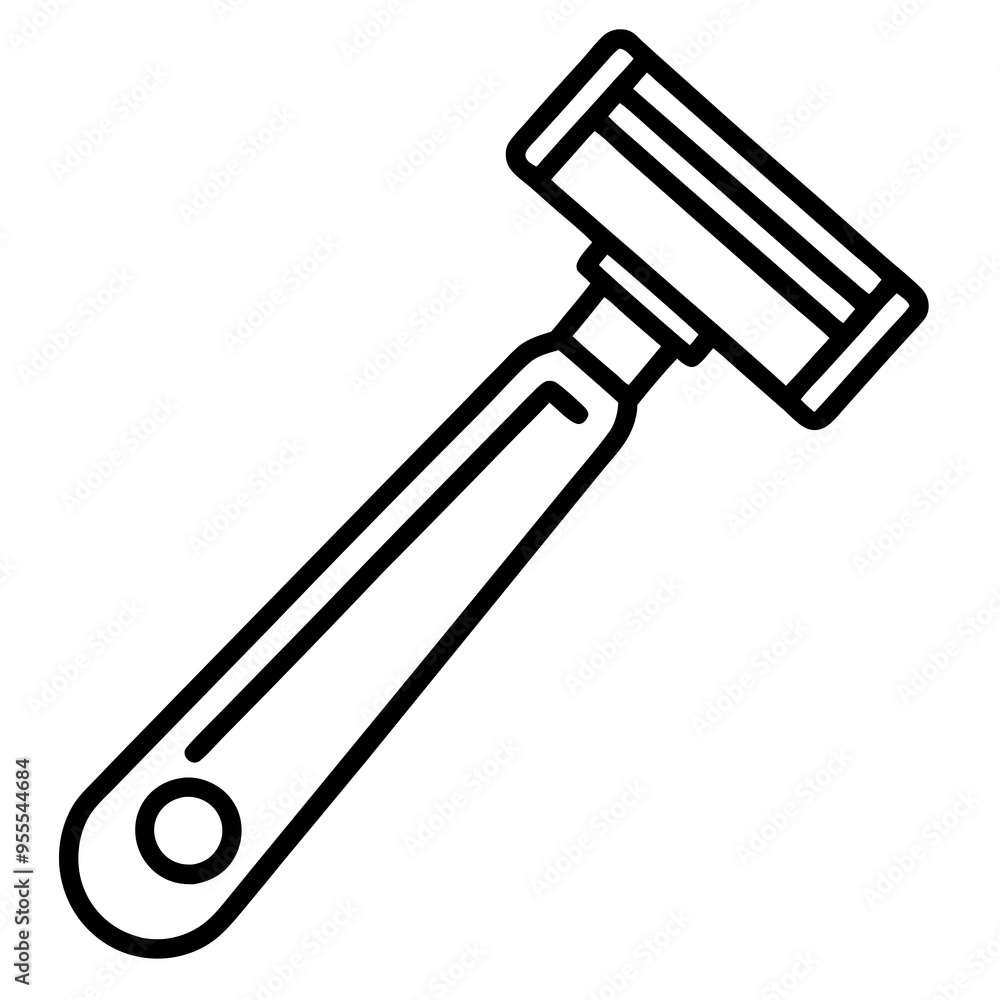 Shaving Icon - Vector Art Illustration Shaving Icon - Vector Art Illustration