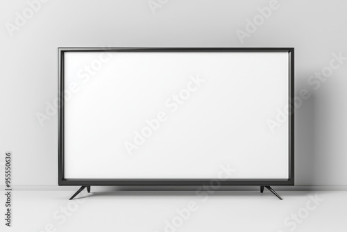 TV screen mockup on isolated background created with Generative AI