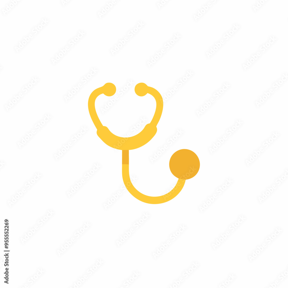 Stethoscope Icon on White Background – Vector Art Stethoscope Icon on White Background – Vector Art