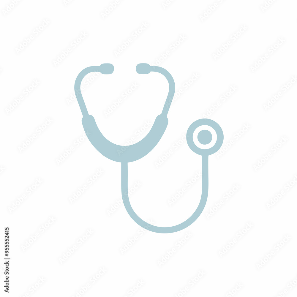 Stethoscope Icon on White Background – Vector Art Stethoscope Icon on White Background – Vector Art