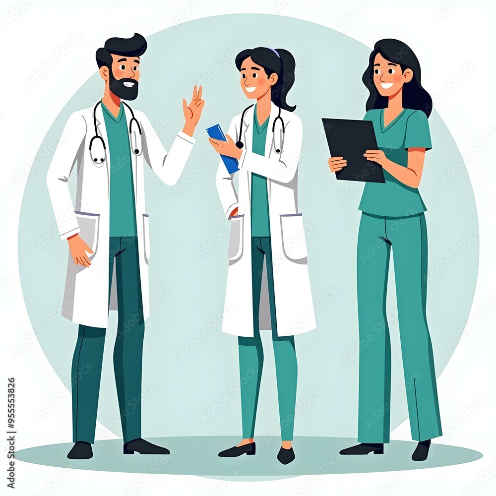 Fototapeta premium Pharmacy Technician Day cover pharmacists illustration 
