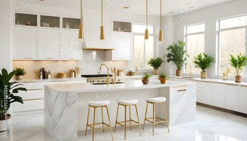 Wallpaper Mural Photo interior modern design room 3d illustration Torontodigital.ca