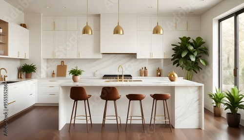 Wallpaper Mural Photo interior modern design room 3d illustration Torontodigital.ca