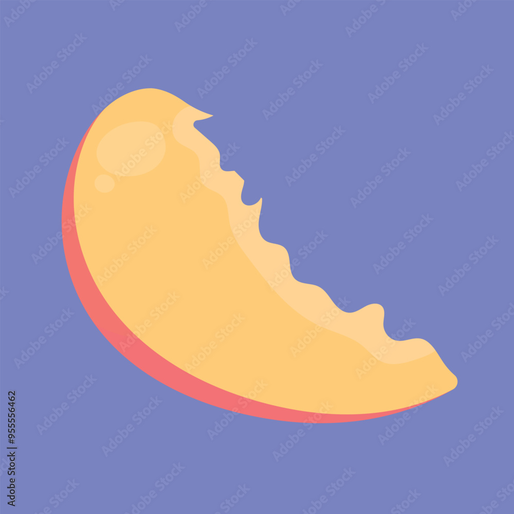 Fresh Peach vector icon. peach fruit slice vector. fresh peach slice icon Fresh Peach vector icon. peach fruit slice vector. fresh peach slice icon