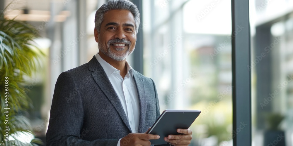 Professional Business Man with Tablet Professional Business Man with Tablet