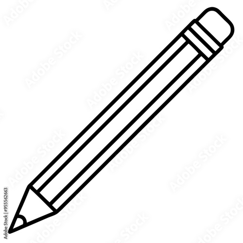 Vector Art Pencil Icon in Serious Style