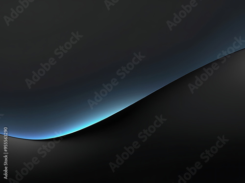 Abstract black blue gradient background texture luxury studio dark soft wallpaper. ai