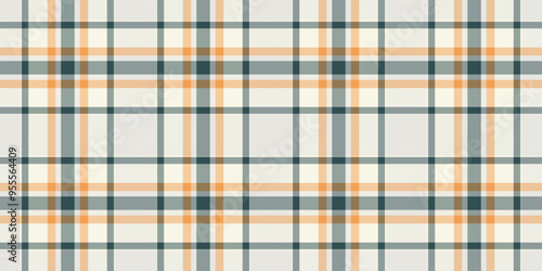 Volume vector plaid texture, present check pattern textile. Mockup seamless fabric tartan background in white and pastel colors.