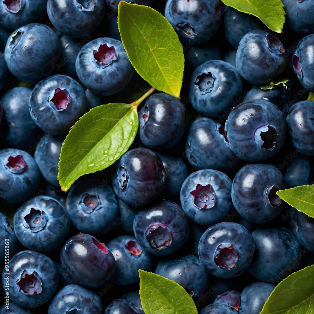 Fototapeta premium Blueberrie fruit background