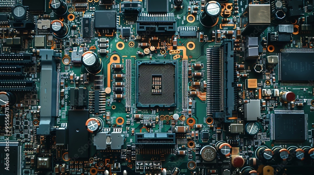 top view of circuit board top view of circuit board