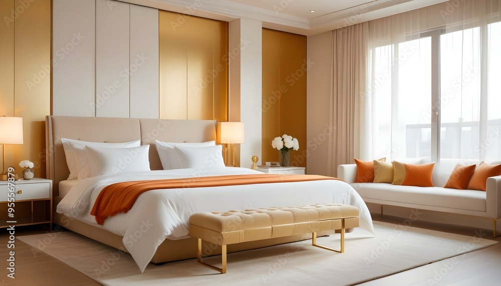 Photo interior modern design room 3d illustration Photo interior modern design room 3d illustration