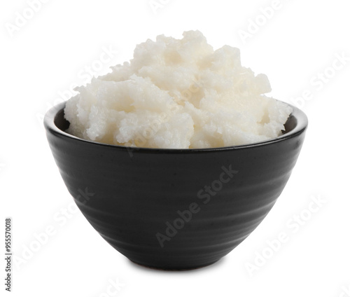 Wallpaper Mural Natural shea butter in bowl isolated on white Torontodigital.ca