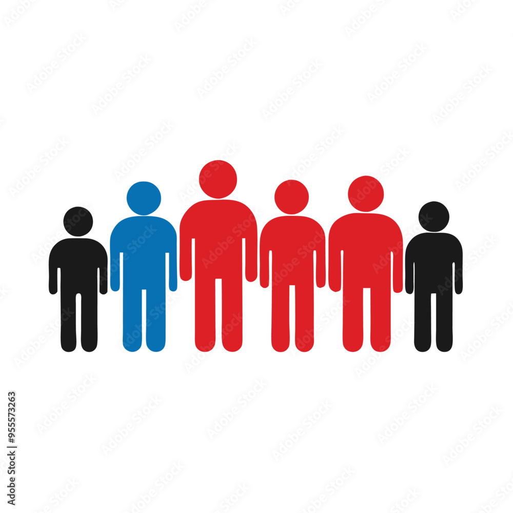 People icon. Group of people, vector silhouette clipart, isolated white background, People icon. Group of people, vector silhouette clipart, isolated white background,